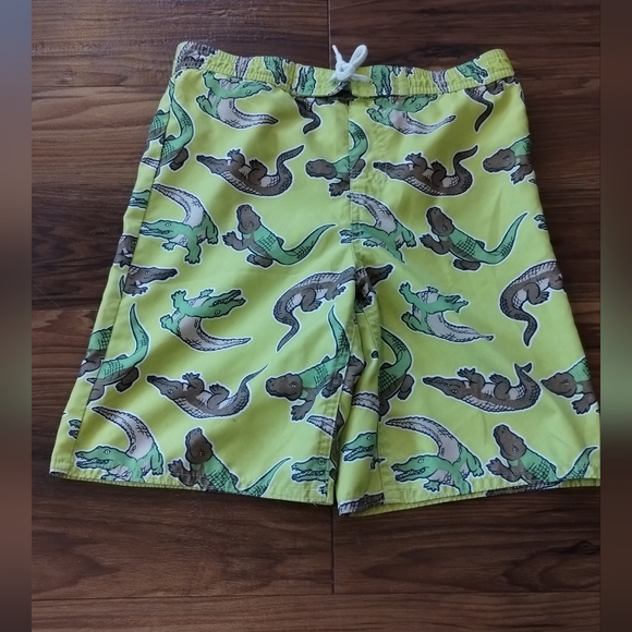 Greendog Alligator crocodile Green Water Board Swimwear Surf Trunks boy size 6 - Picture 2 of 16